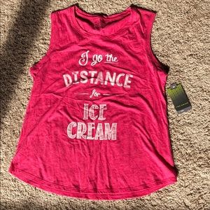 NWT Tek Gear large workout/run tank “Ice Cream”